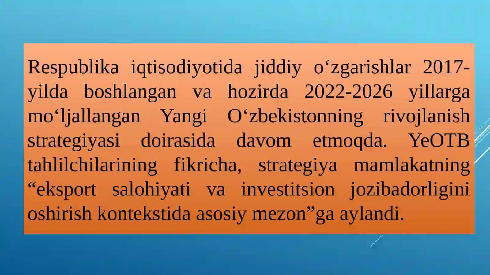 Yangi O‘zbekiston ijtimoiy-iqtisodiy siyosat strategiyasi 3