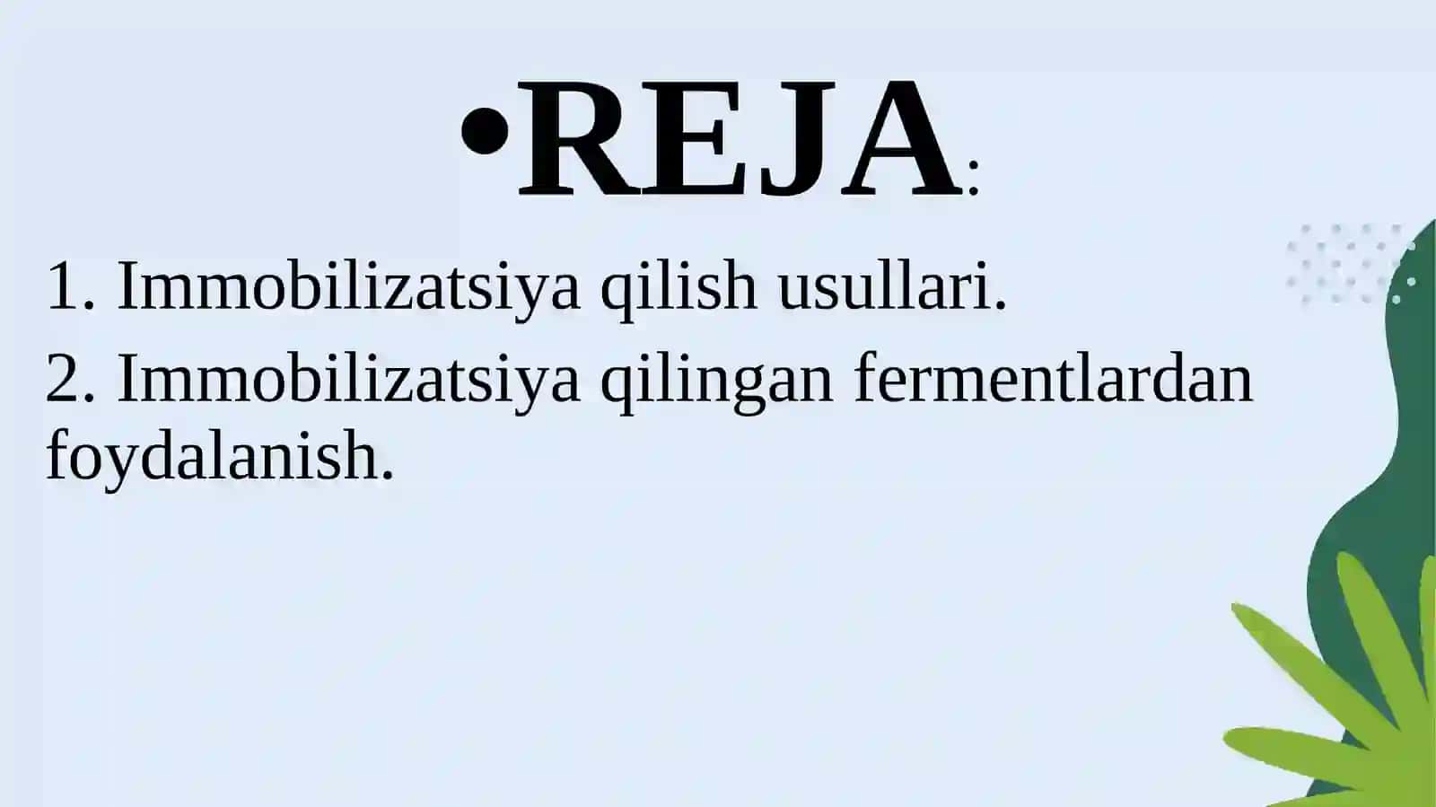 Immobilizatsiyaqilingan fermentlar 3
