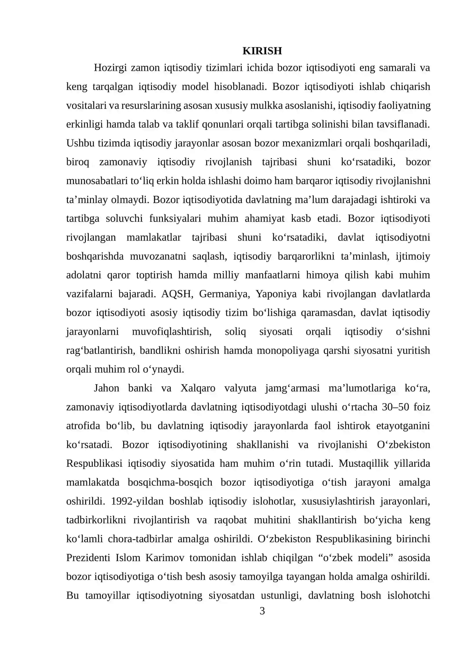 Bozor iqtisodiyotida davlatning roli va vazifalari 3