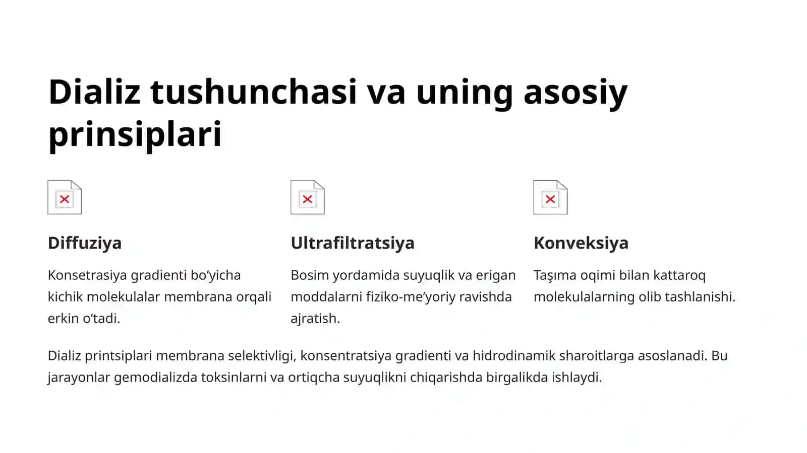 Kolloid Sistemalarni Dializ Yoʻli Bilan Tozalash: Gemodializda Kimyoning Ahamiyati 3