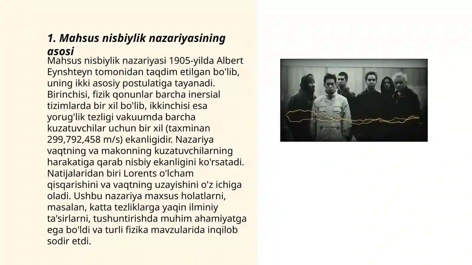 Mahsus nisbiylik nazariyasi 3
