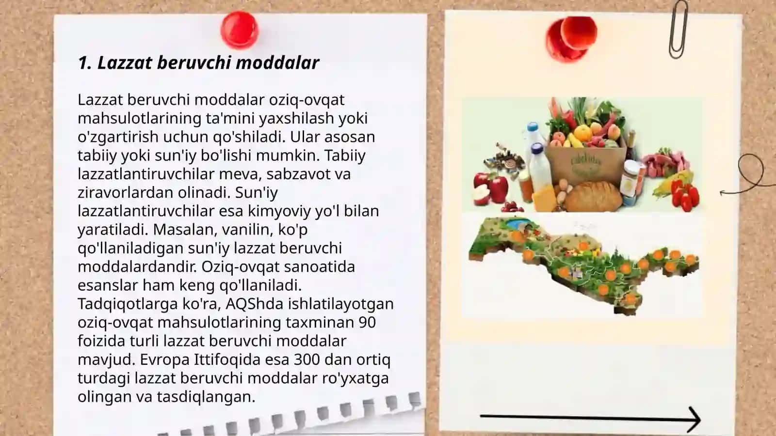 Oziq ovqat mahsulotlarining tam va hidiga tasir qiluvchi moddalar 3