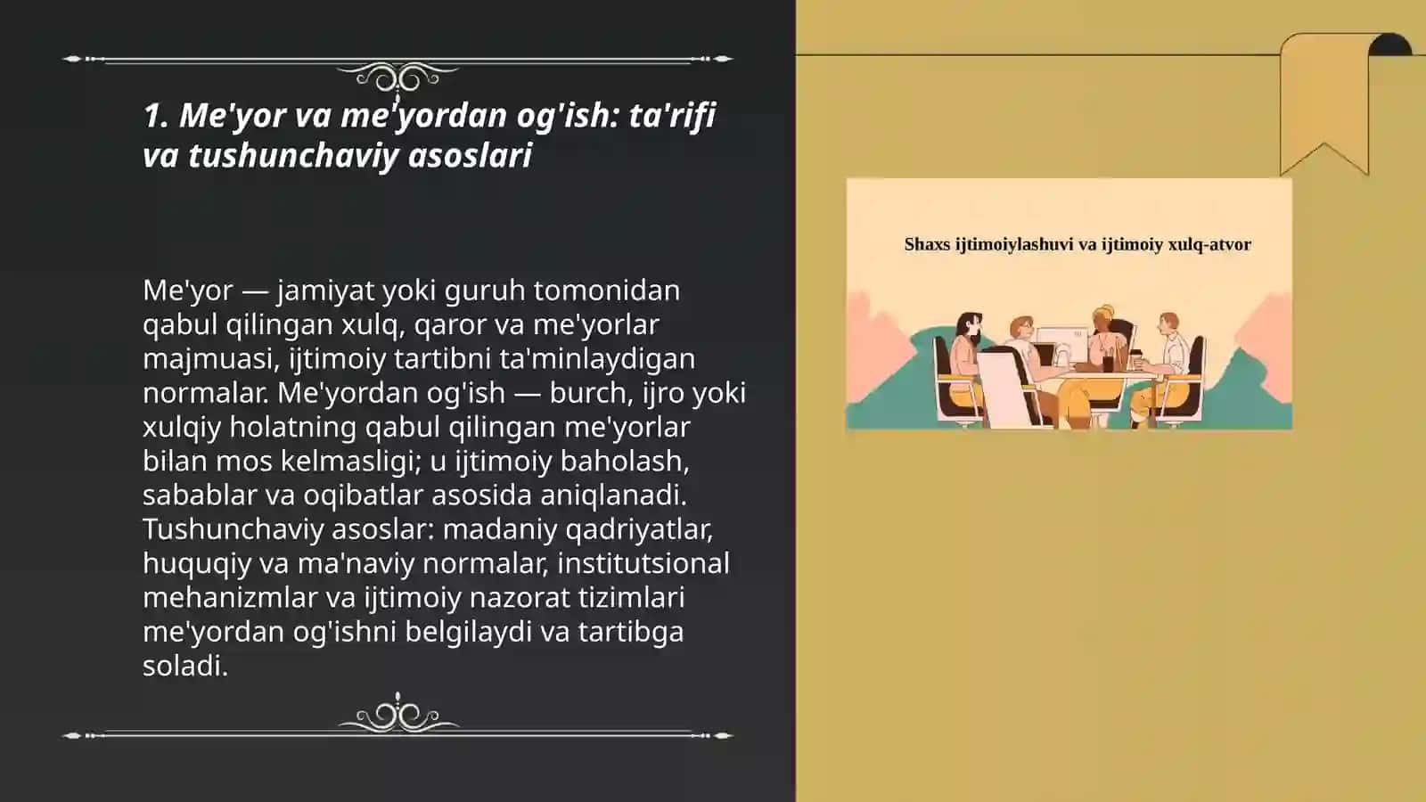 Ijtimoiy pedagogikada me‘yor va me‘yordan og‘ish tushunchasi 3