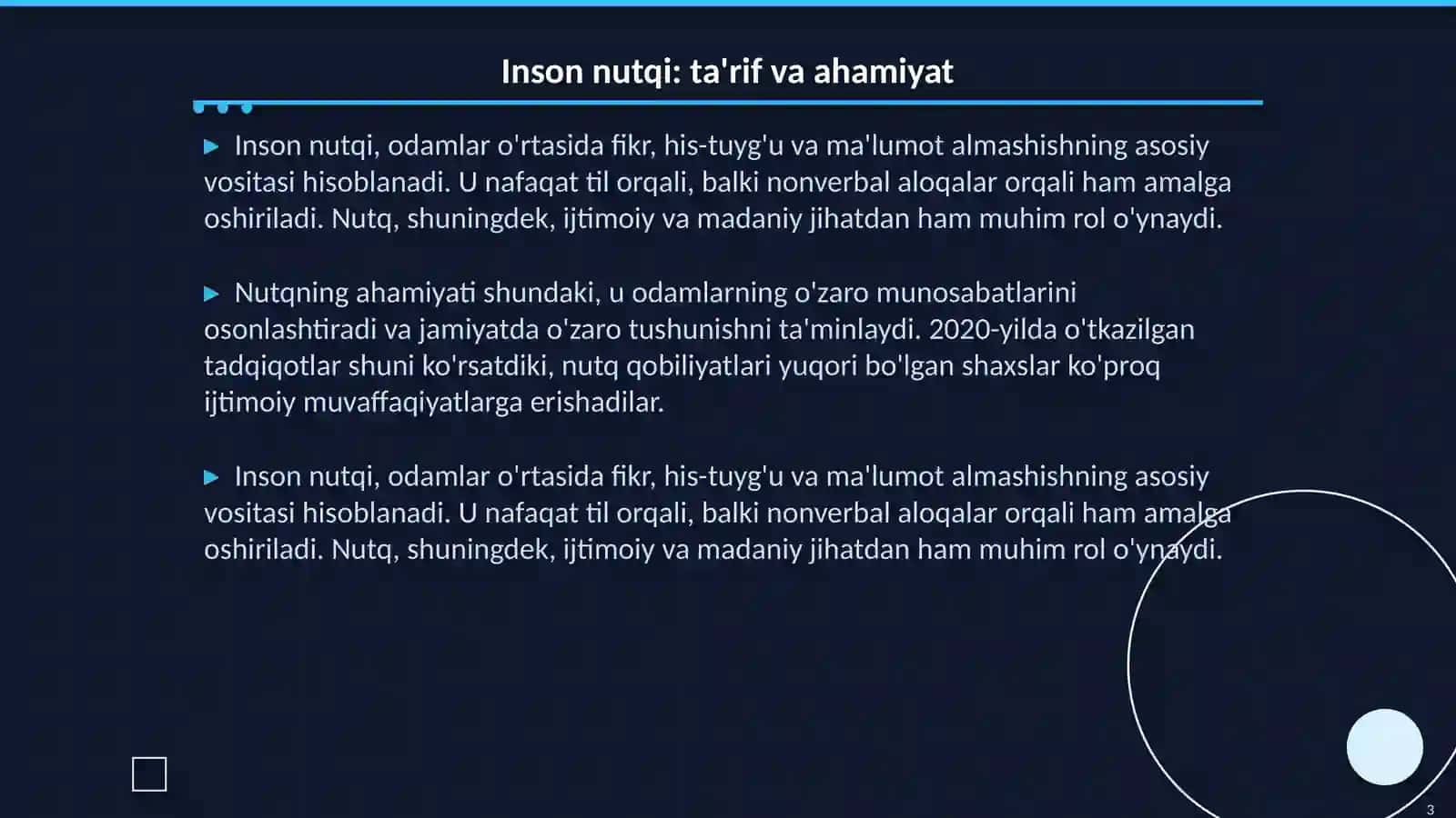 Inson nutqi haqida asosiy tushunchalar 3