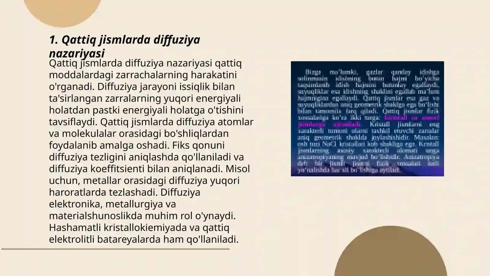 Qattiq jismlar defuziya hodisalari 3