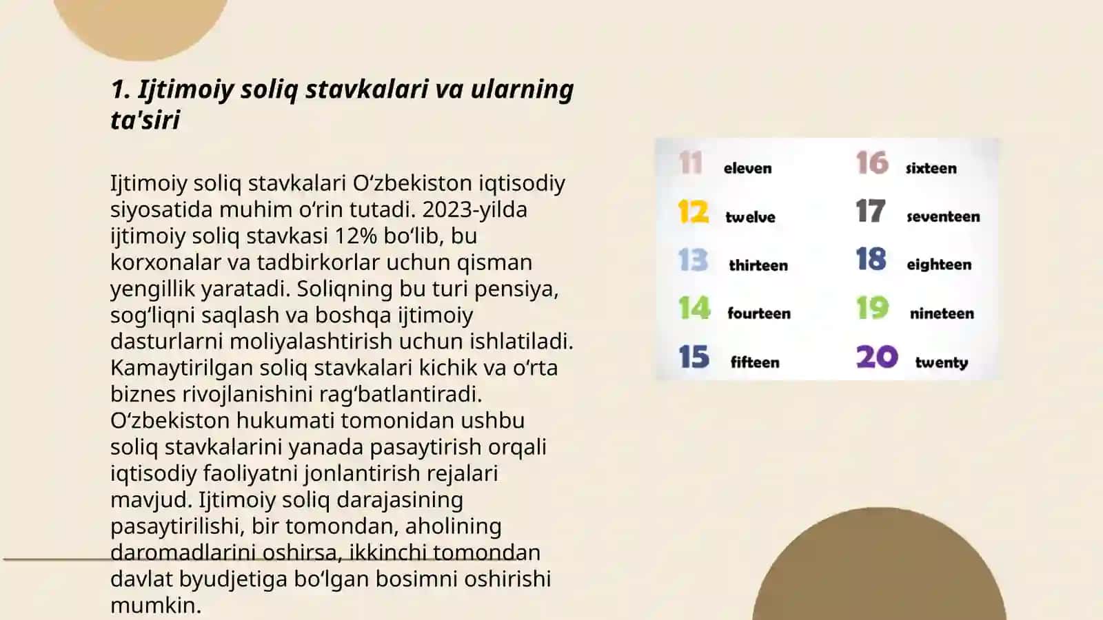 Ijtimoiy soliq stavkalari va ularning ta'siri 3