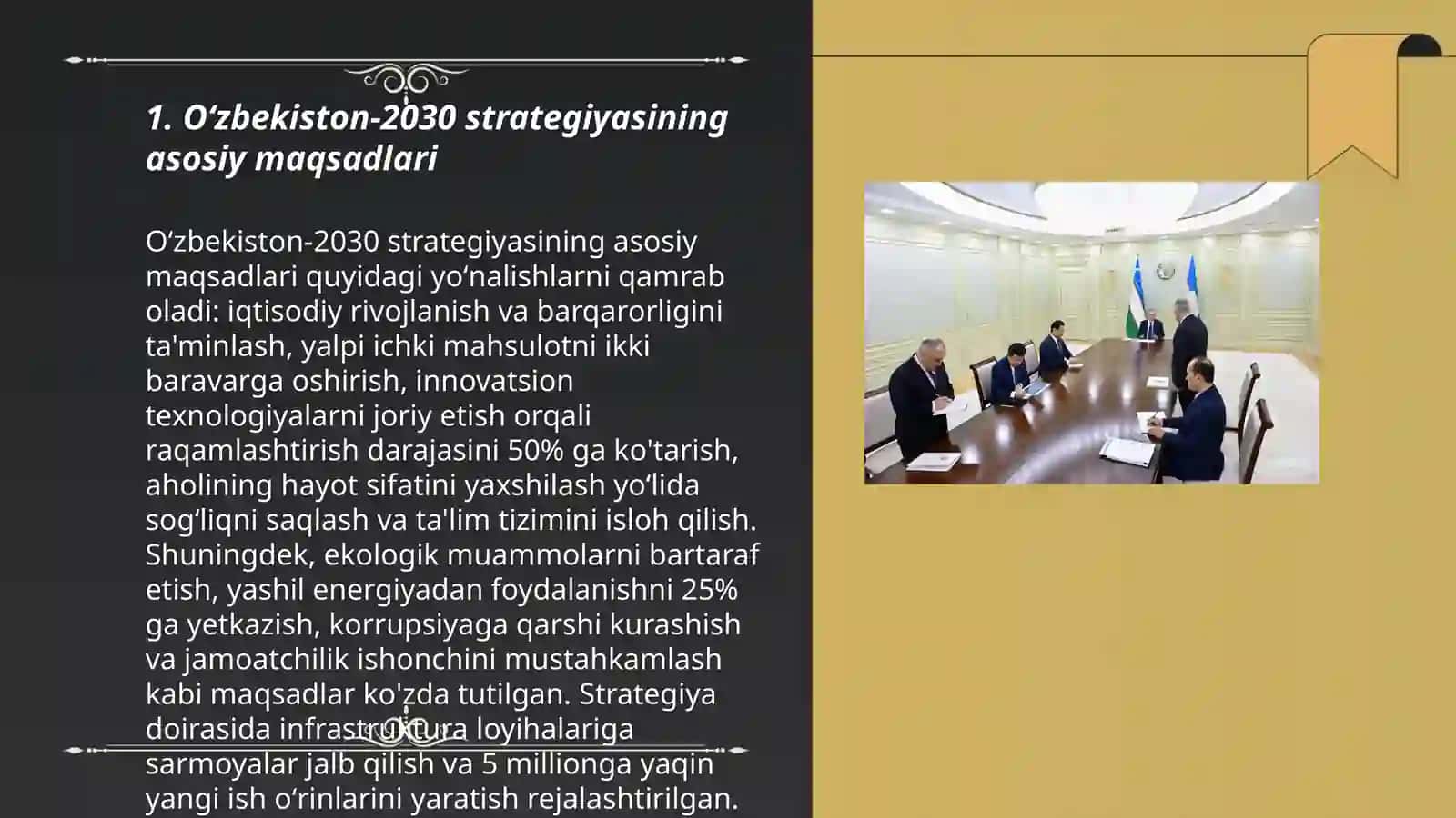 Oʻzbekiston-2030 strategiyasi va prezident Shavkat Mirziyoyev asarlari asosida milliy va xorijiy tajribani taqqoslash 3