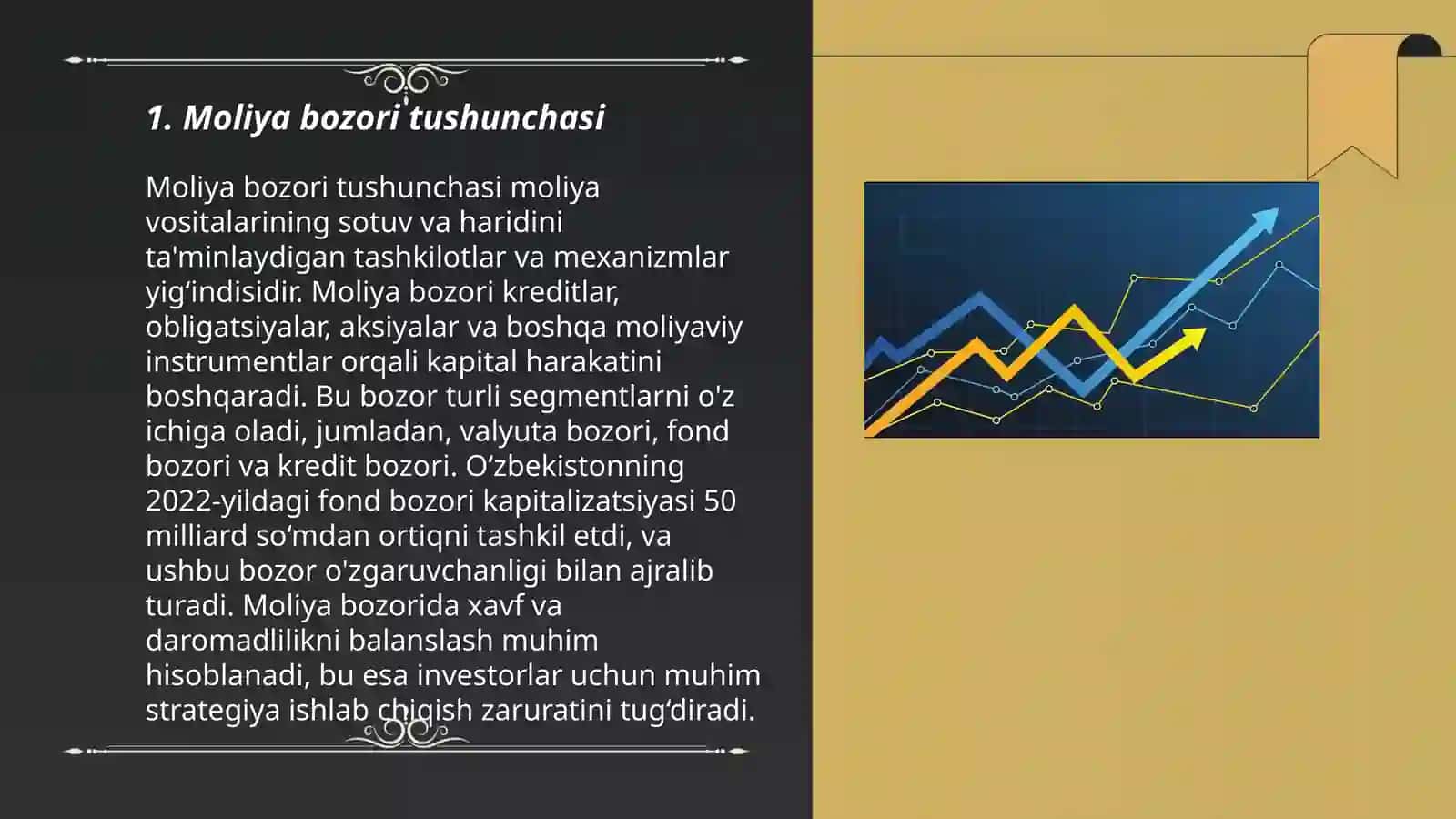 Moliya bozorining iqtisodiyotdagi o‘rni 3