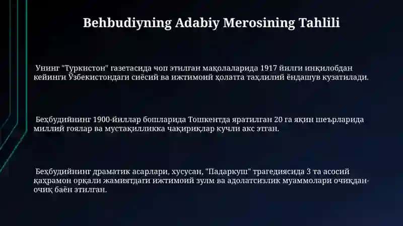 Mahmudxo'ja Behbudiyning hayoti va ijodi 3