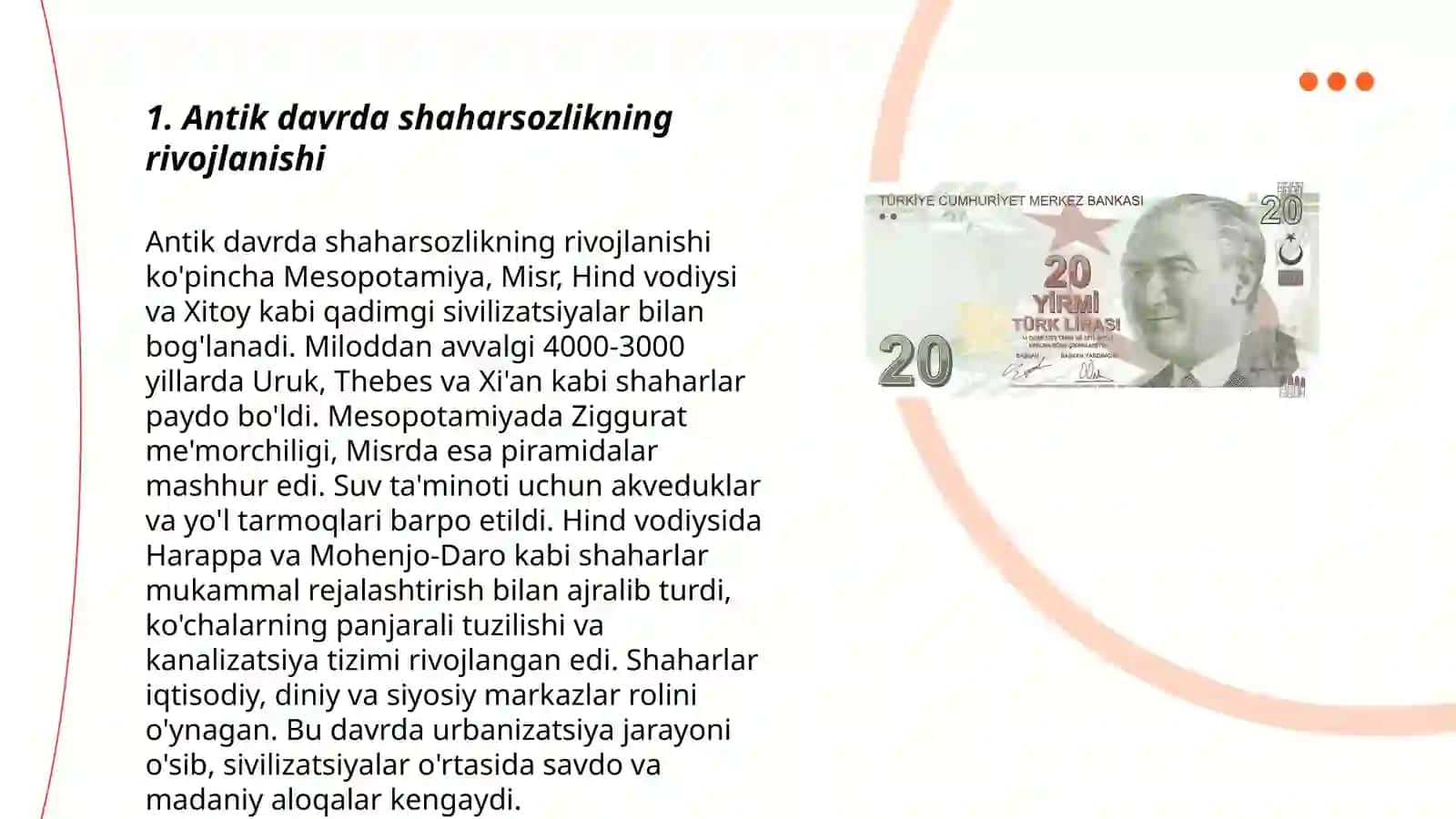 Antik davr shaharsozlik va memorchilik ananalari 3
