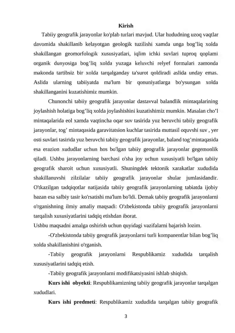 TABIIY GEOGRAFIK JARAYONLAR MAVZUSINI O’TISH METODIKASI 3