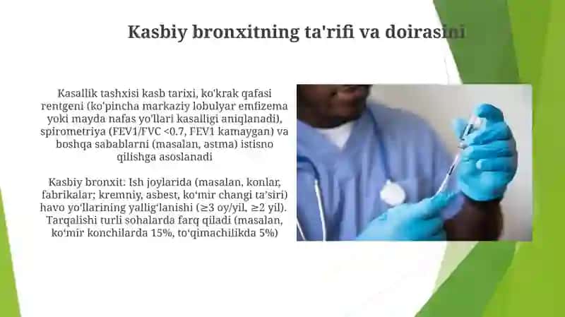 Kasbiy bronxitlar etiologiyasi,klinikasi va patogenezi 3