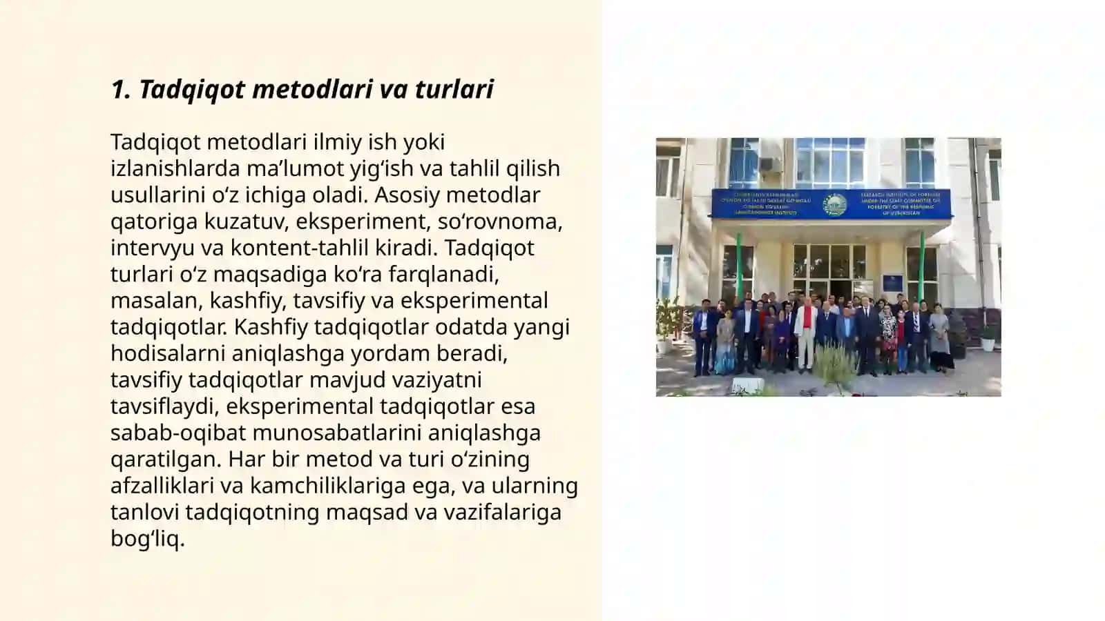 Tadqiqot loyihasi va tadqiqot jarayonini tashkil etish 3