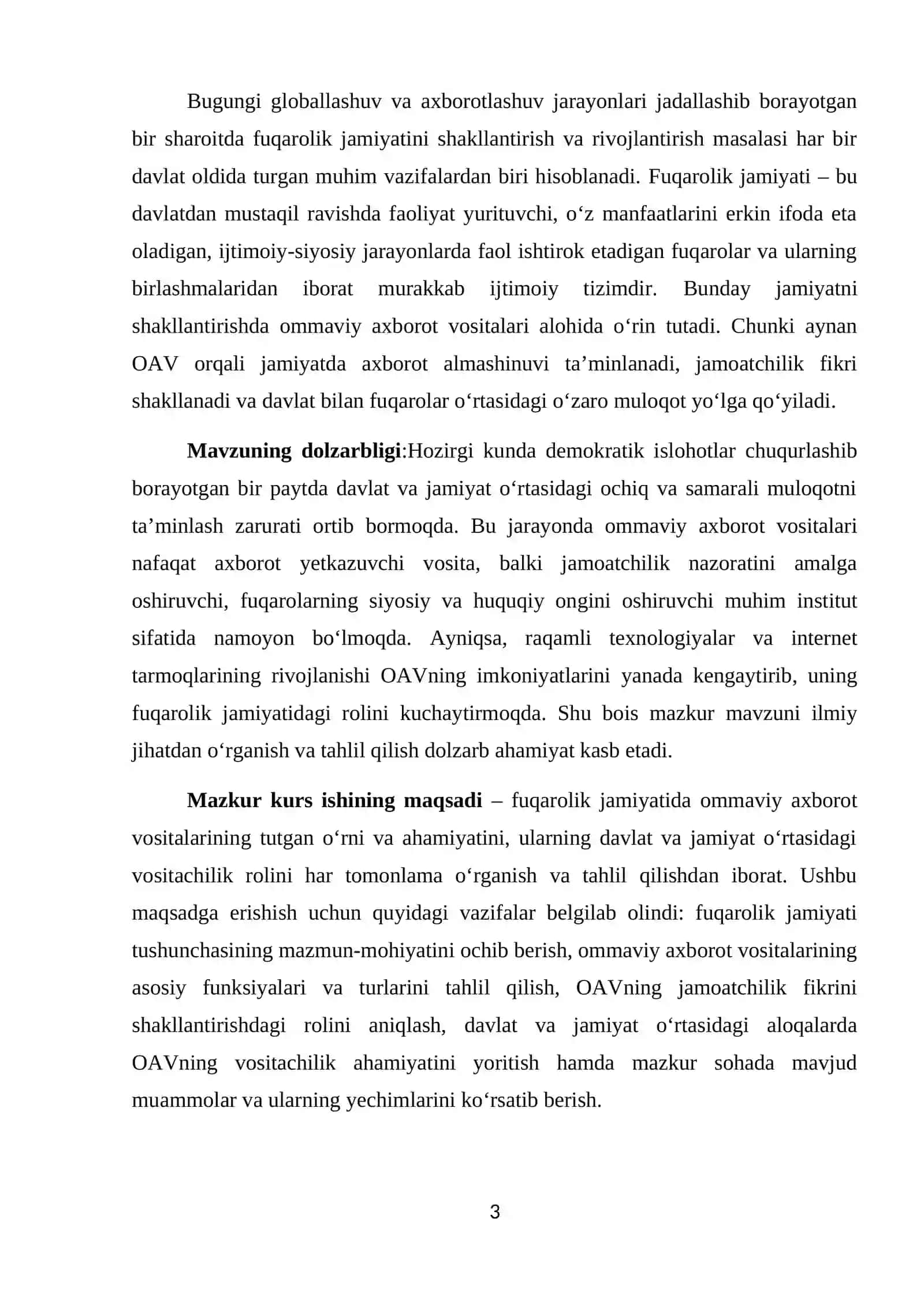 Fuqarolik jamiyatida ommaviy axborot vositalarining ro‘li 3