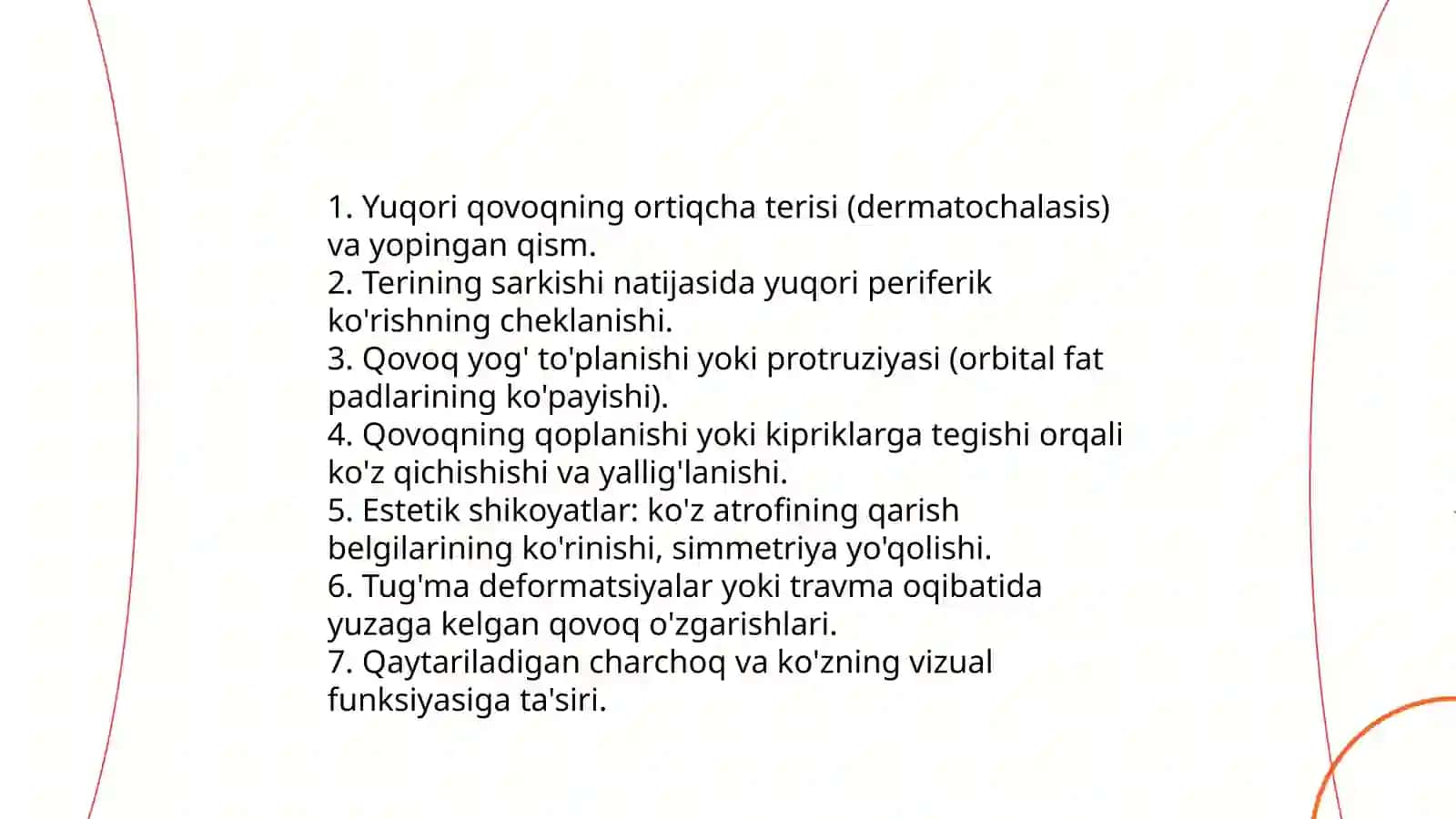 Yuqori qovoq blefaroplastikasi 3