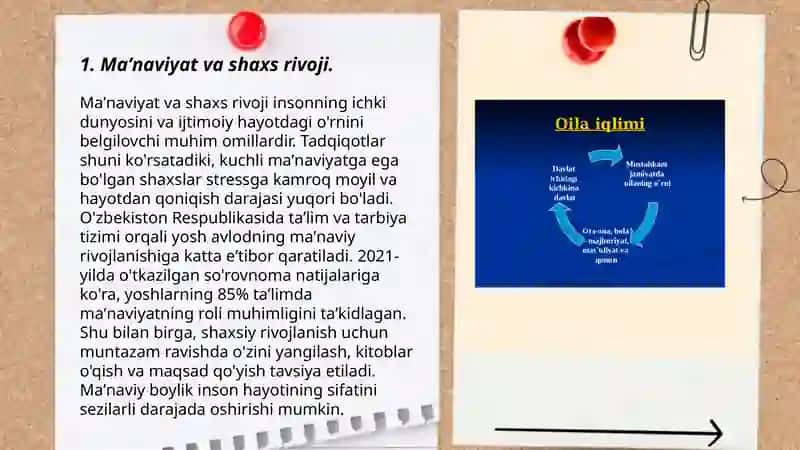 Yuksak maʼnaviyatli shaxsni shakllantirish haqidagi konseptual gʻoyalar 3