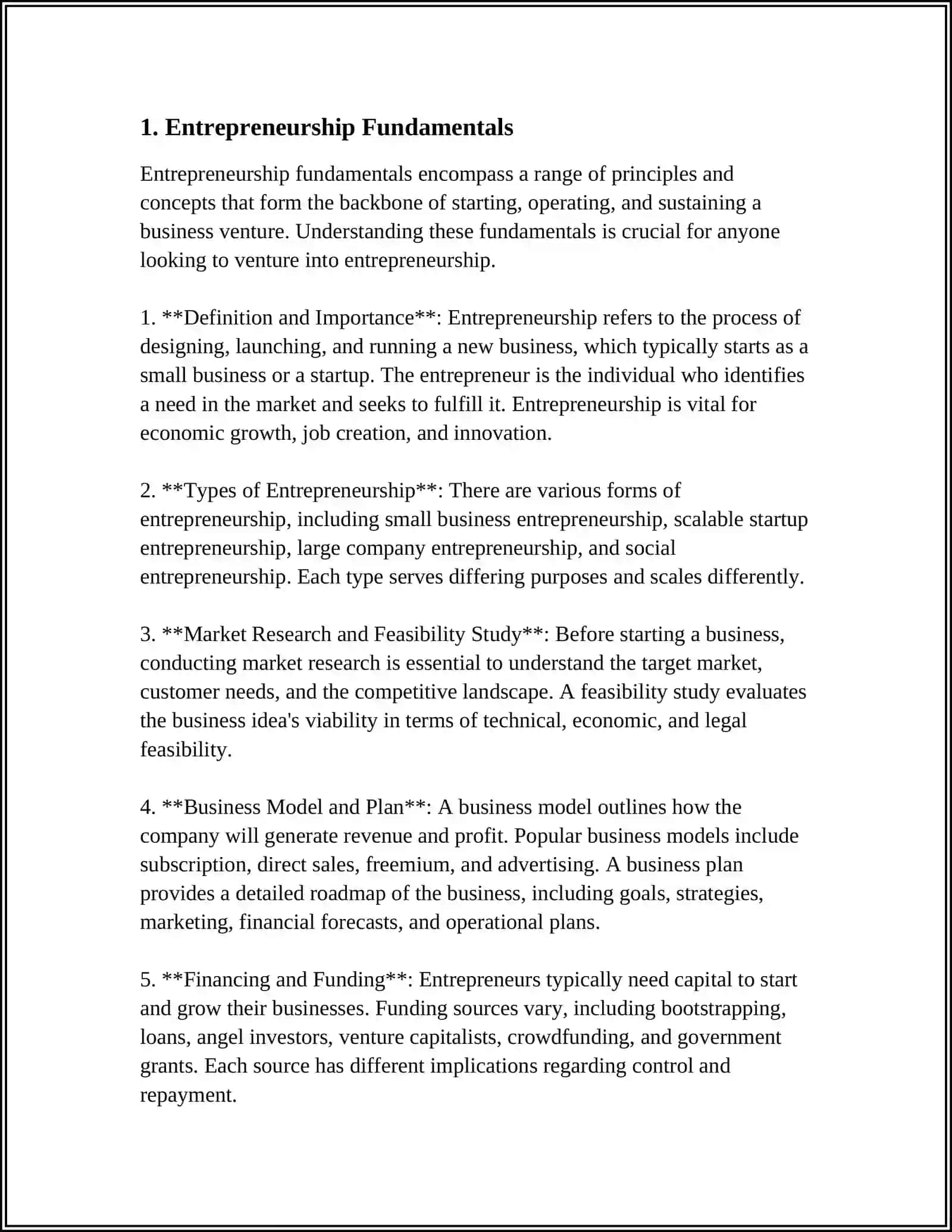 Entrepreneurship Fundamentals 3