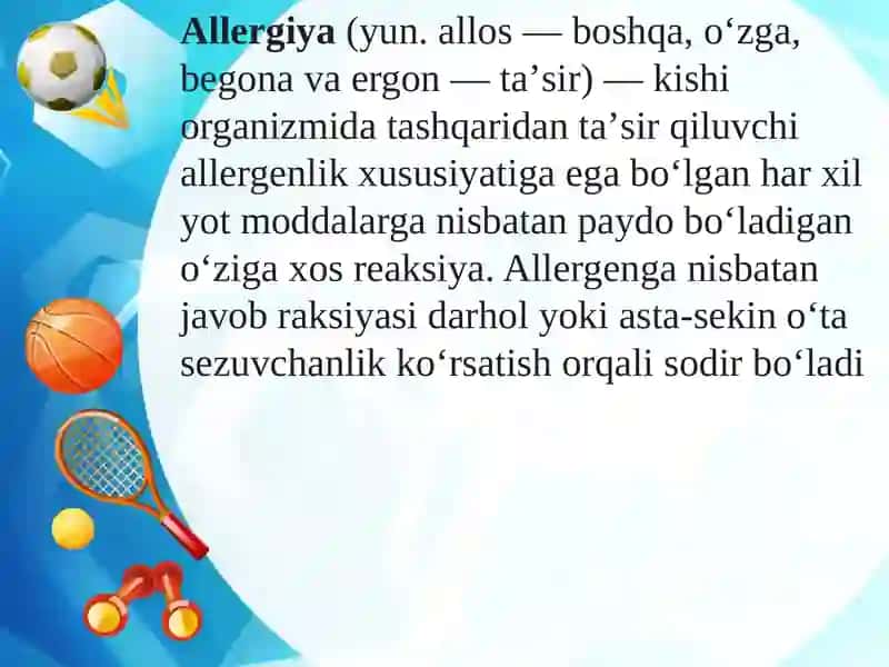 Allergik holatlar va ularni oldini olaman 3