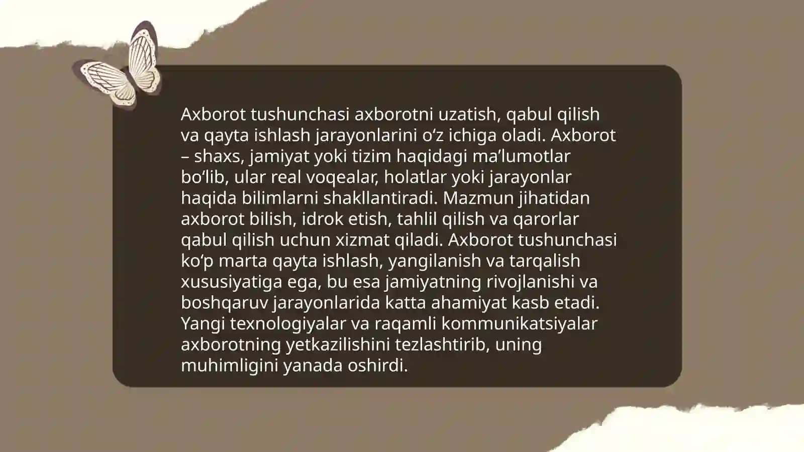 Media va axborot tushunchasi va uning ahamiyati 3