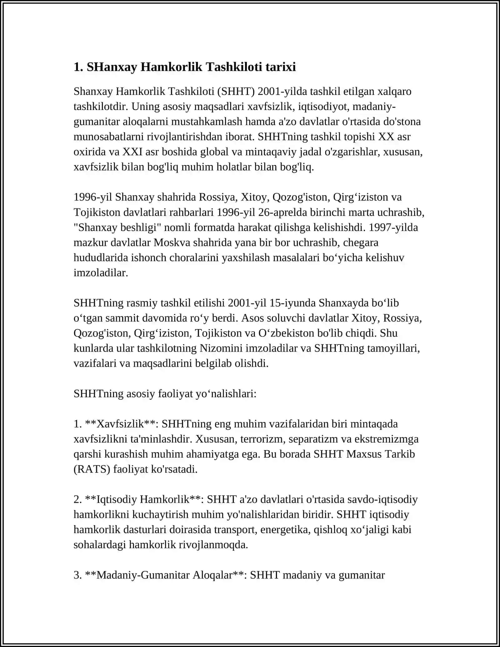 SHanxay Hamkorlik Tashkilotining Mintaqaviy Aksilterror Tuzilmasi 3