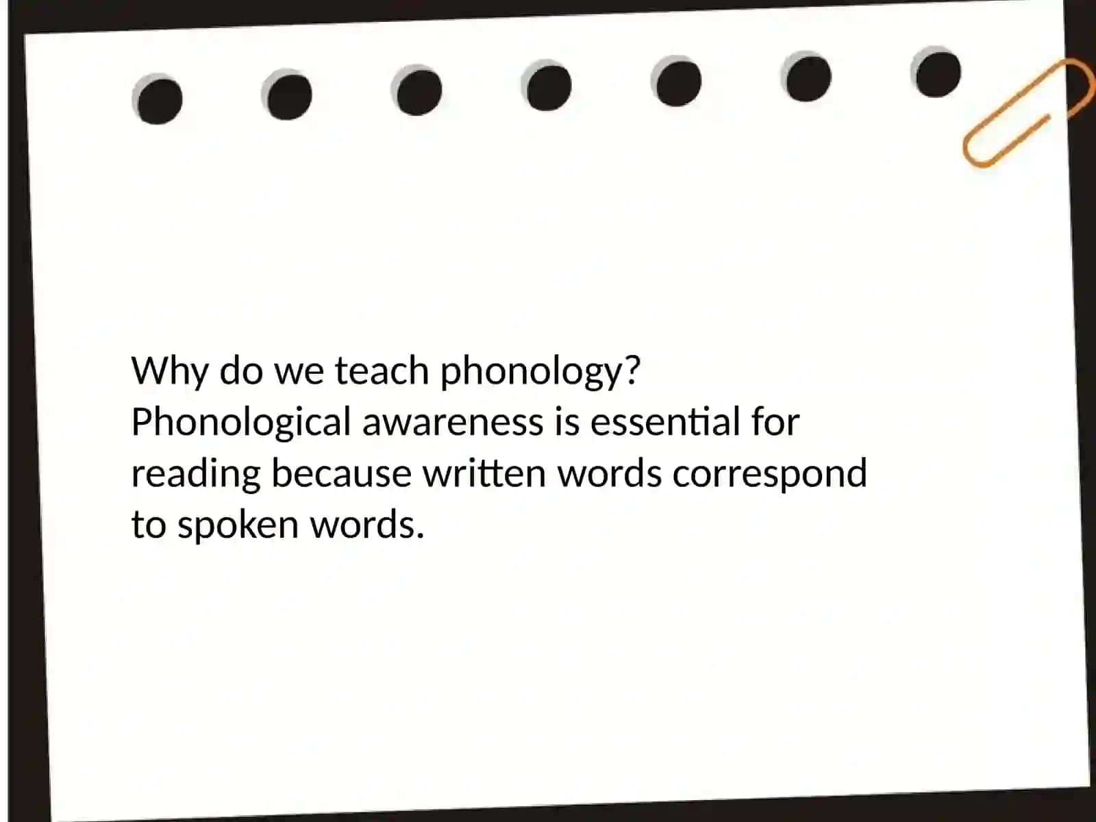 Teaching phonology 3