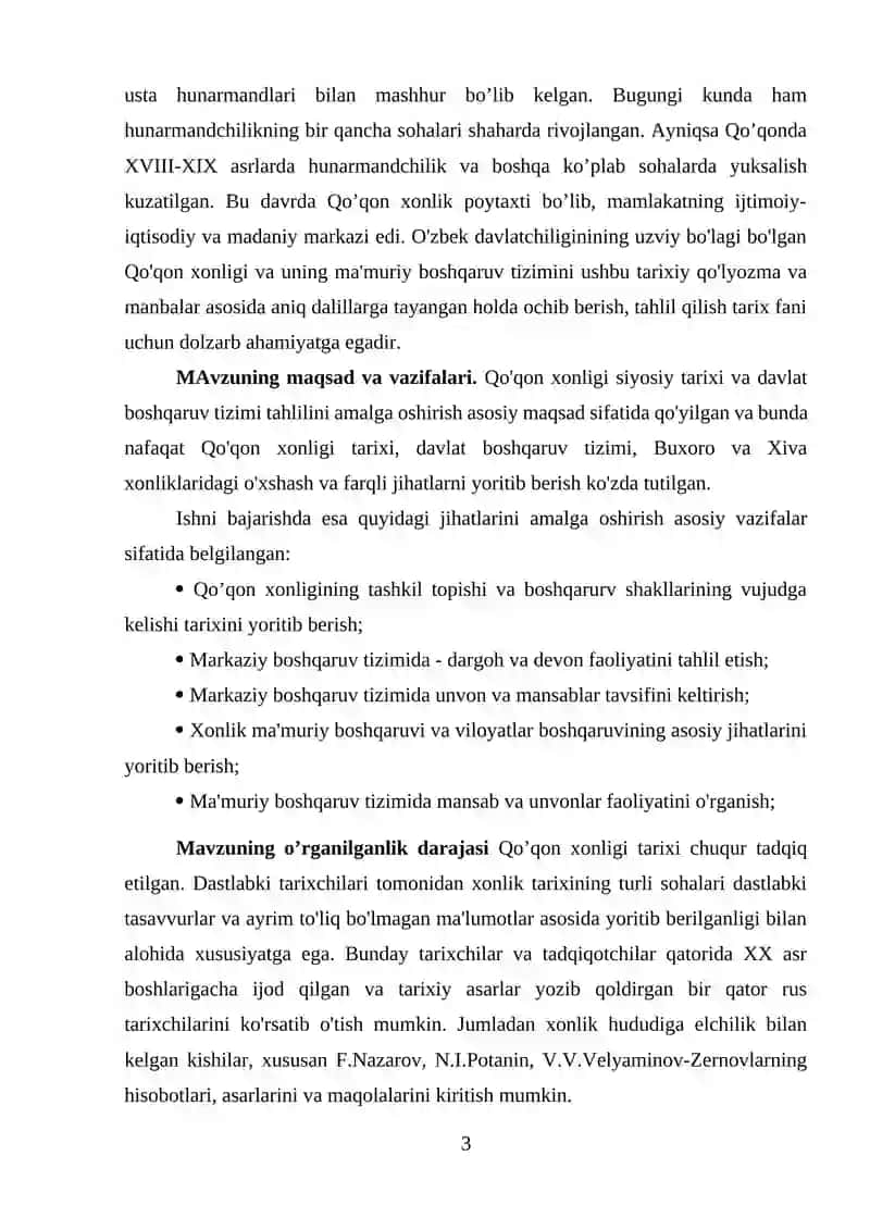 Qo‘qon xonligi davlat boshqaruvida mansab va unvonlar 3