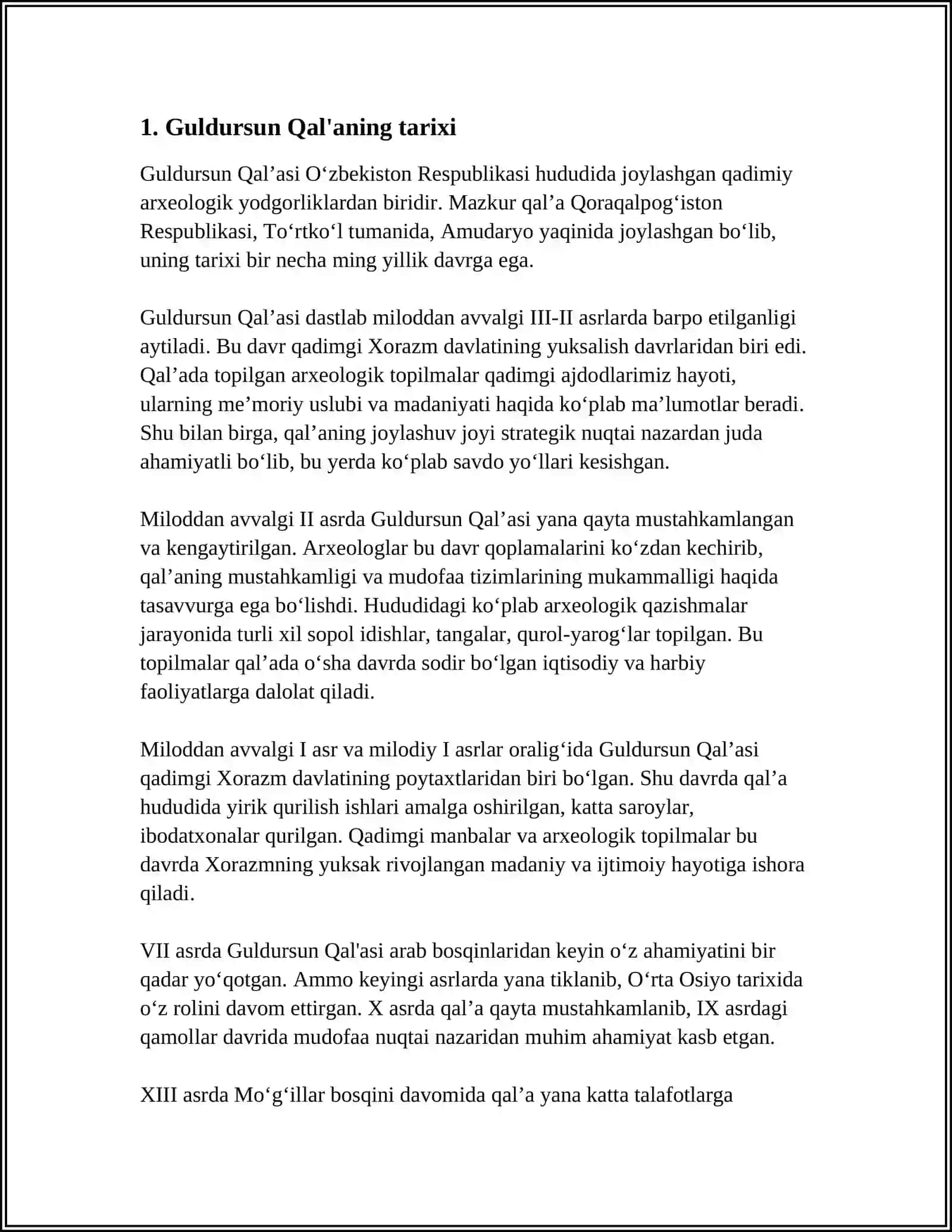 GULDURSUN QALA 3