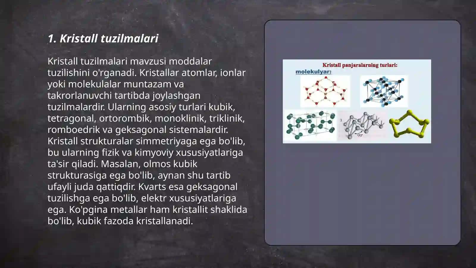 Kristall tuzilmalari 3