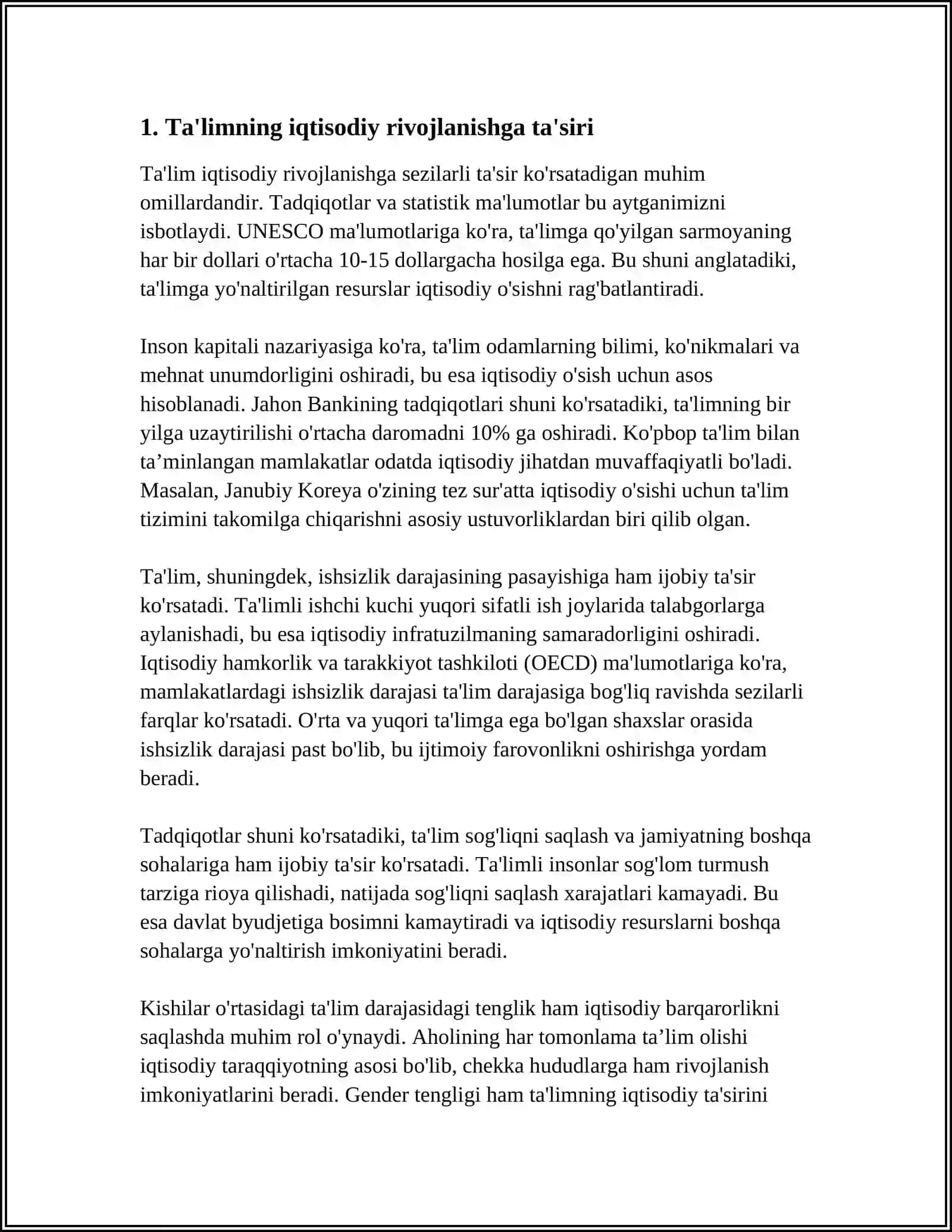 TA'LIMNING OʻRNI IQTISODIY RIVOJLANGAN DAVLATLARDA 3