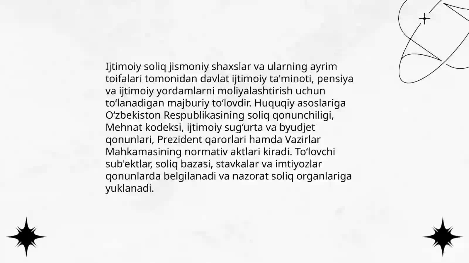 Jismoniy shaxslar va ularning ayrim toifalari tomonidan to lanadigan ijtimoiy soliq 3