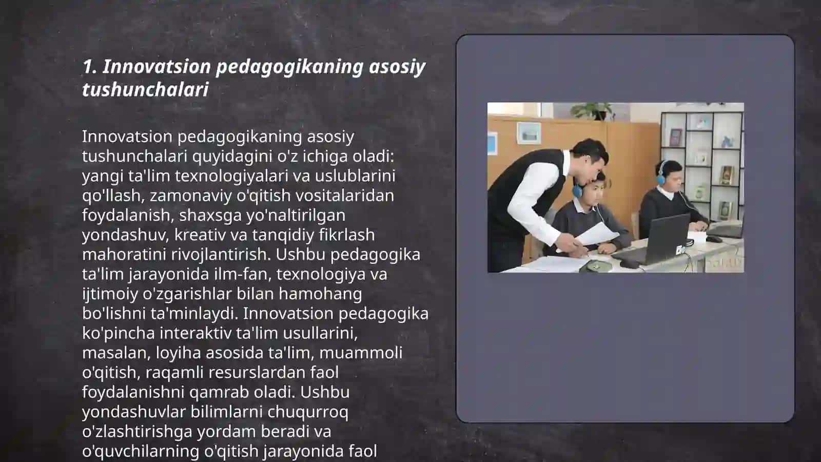 Bo'lajak o'qituvchilarni innovatsion pedagogik faoliyatga tayyorlash 3