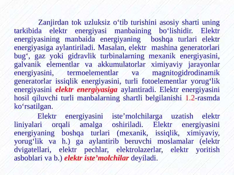 ELEKTRZANJIRI VA UNING ELEMENTLARI. ELEKTR ZANJIRLARINING ASOSIY QONUNLARI 3