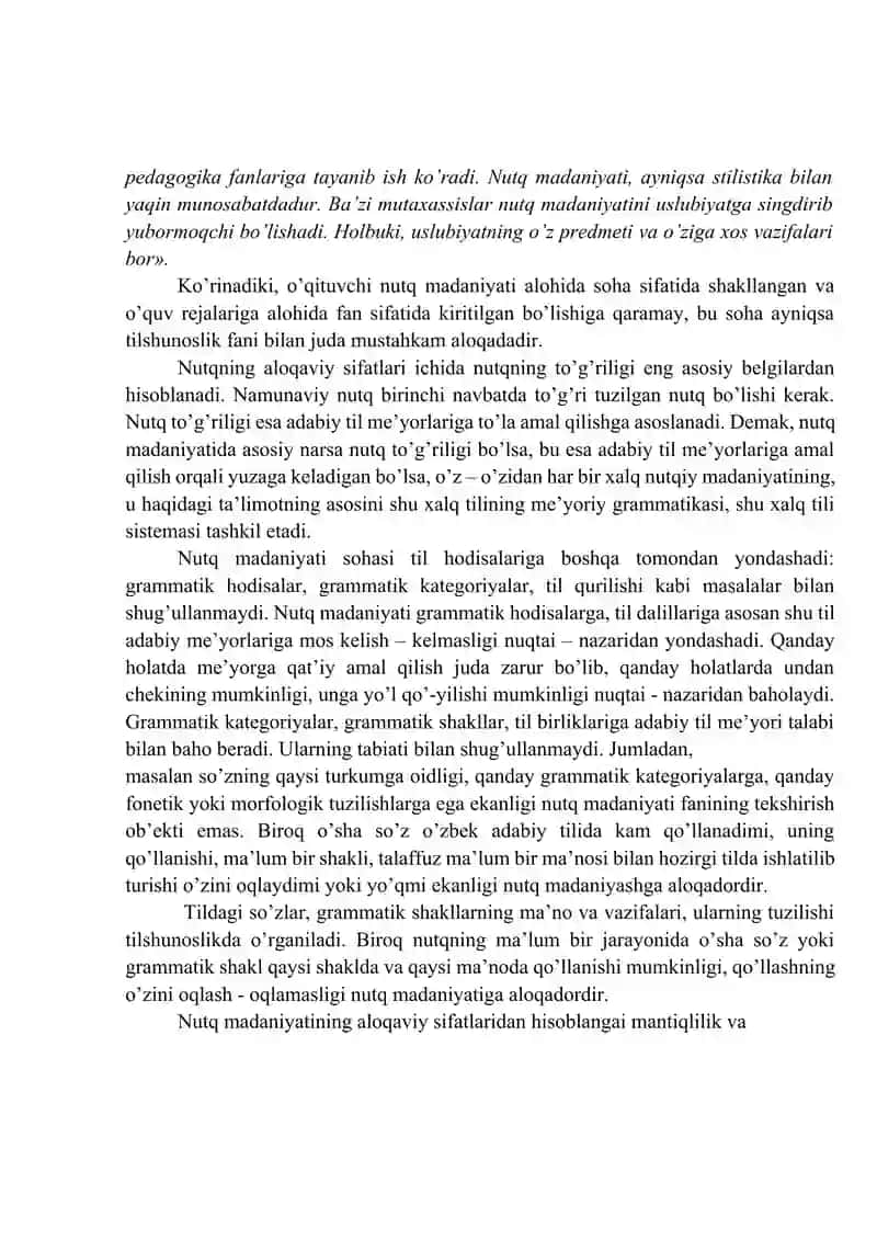 Nutq madaniyati kursi 3
