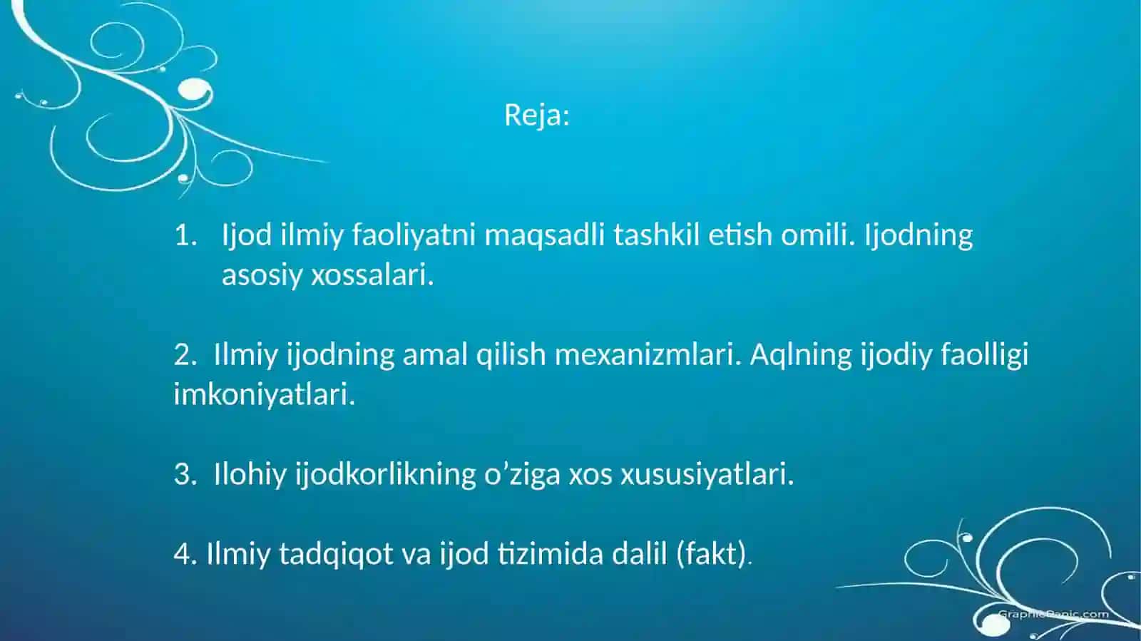 Tadqiqot usullari va ko'nikmalar 3
