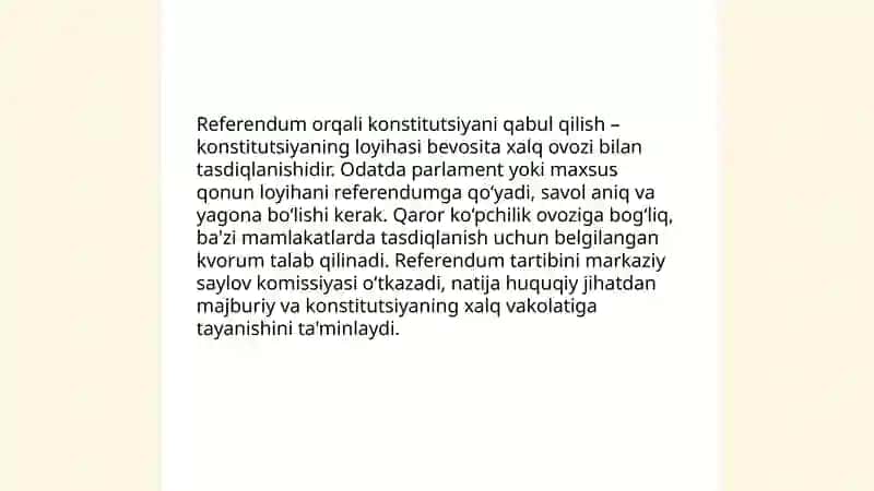 Konstitutsiyaning qabul qilinish usullari 3