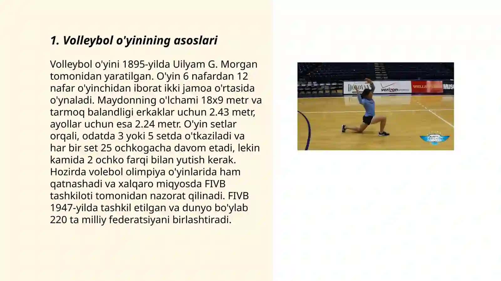 Jismoniy tarbiyada Volleybol oʻyini 3