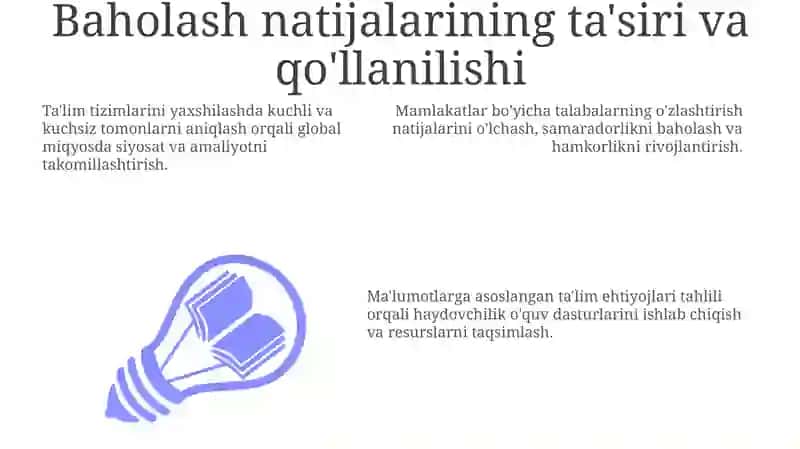 Xalqaro baholash dasturlarining maqsadi mazmun sohalari hamda topshiriqlari ularni baholash 3
