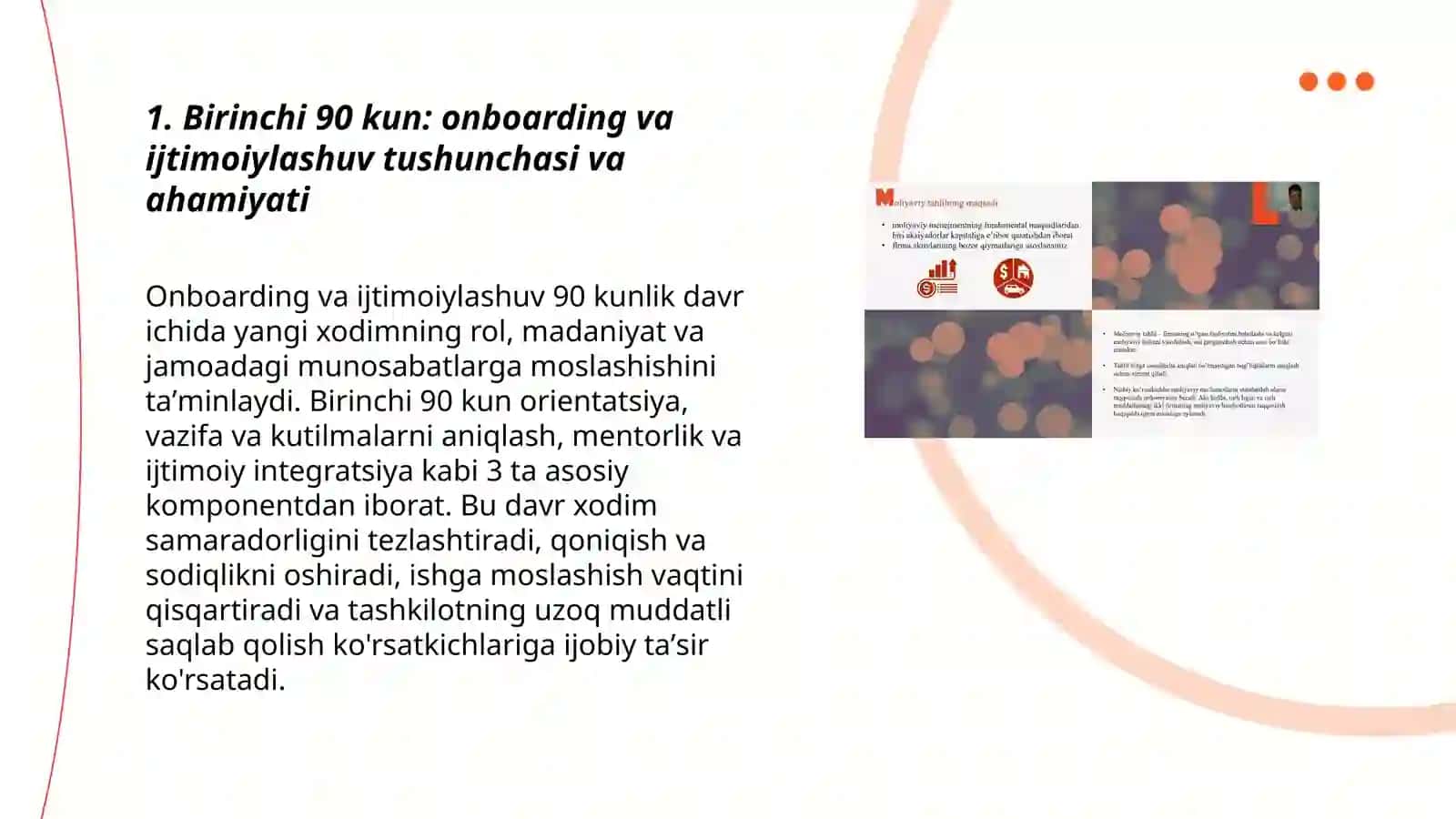 Birinchi 90 kun: onboarding va ijtimoiylashuv tushunchasi va ahamiyati 3