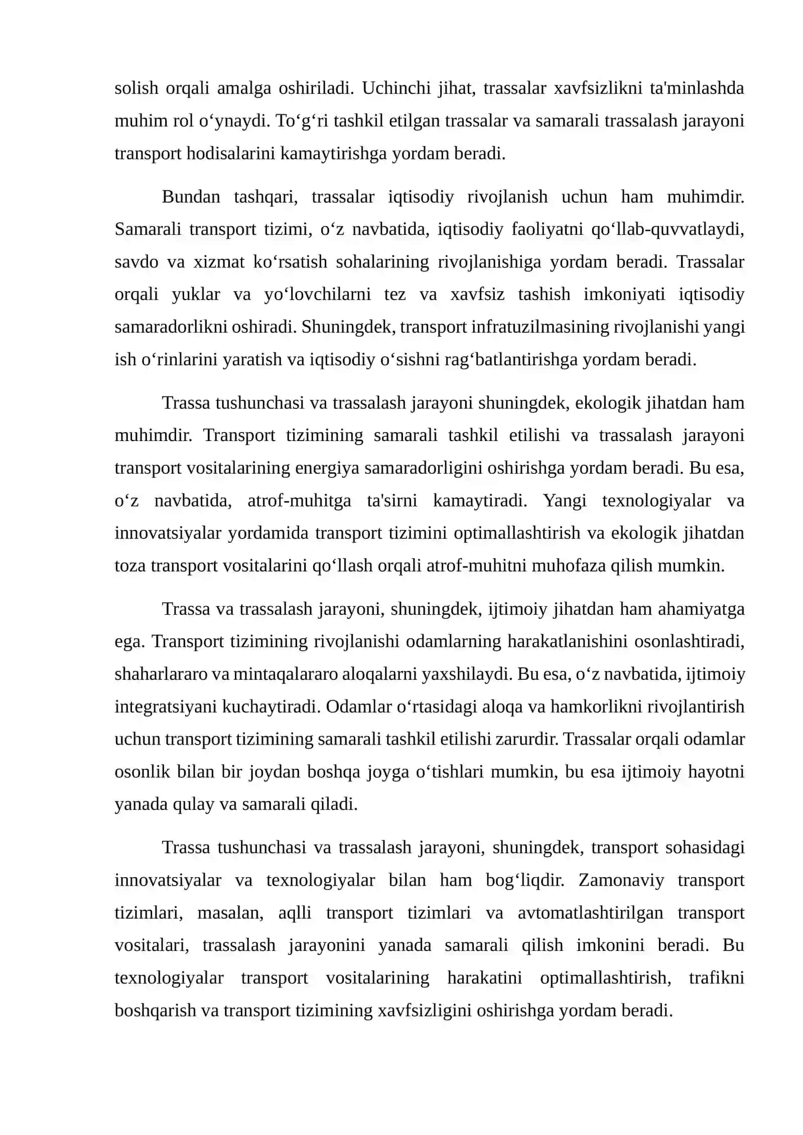 Trassa va trassalash haqida umumiy tushuncha 3
