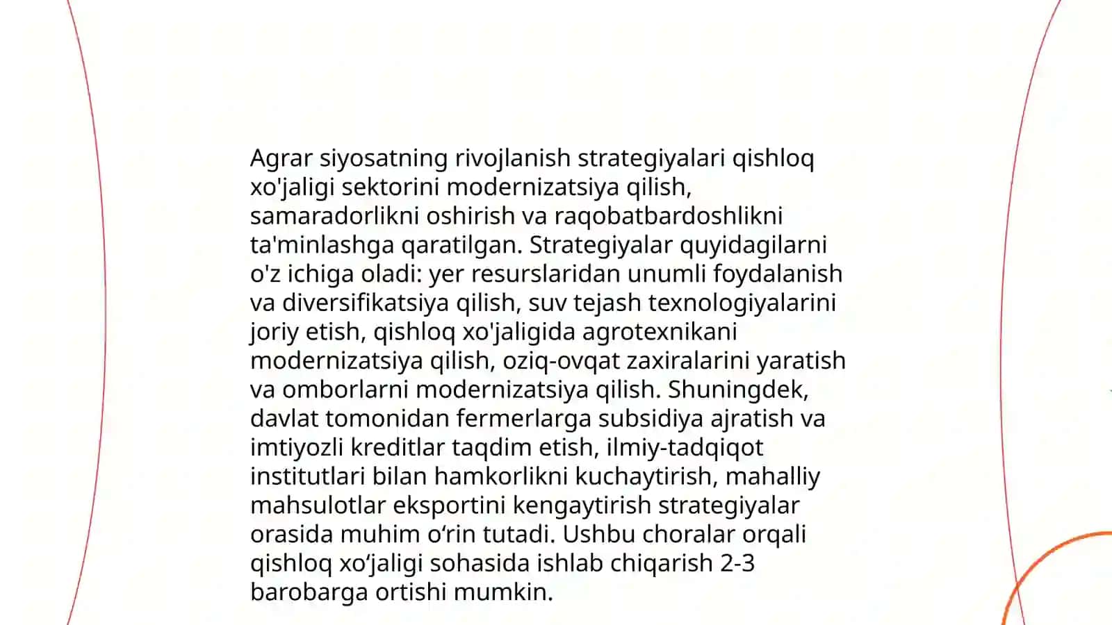 Agrar siyosat va qishloq xo’jaligidagi islohotlar 3