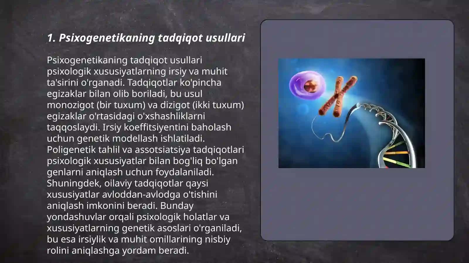 Psixogenetikaning asosiy metodlari 3