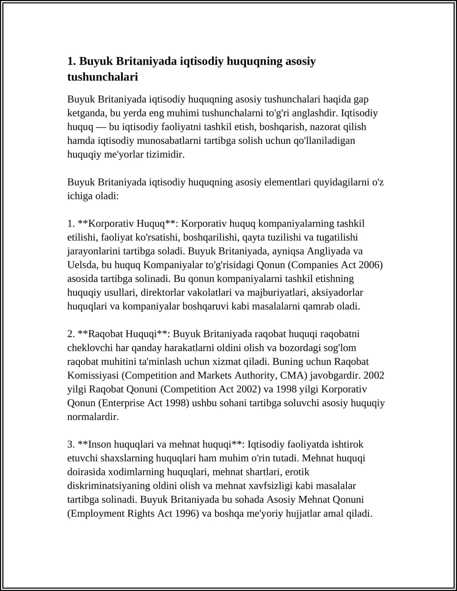 BUYUK BRITANIYANING IQTISODIY PROTSESSUAL HUQUQI 3