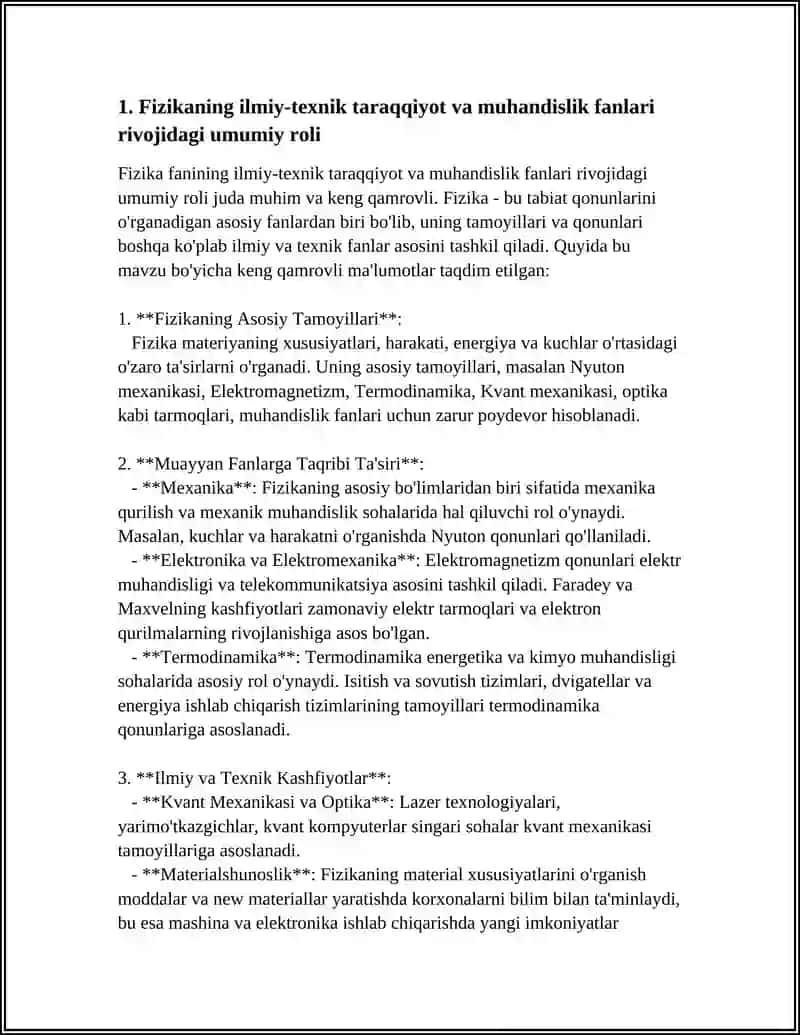 ILMIY TEXNIK TARAQQIYOTNING RIVOJLANISHIDA FIZIKANING O'RNI 3