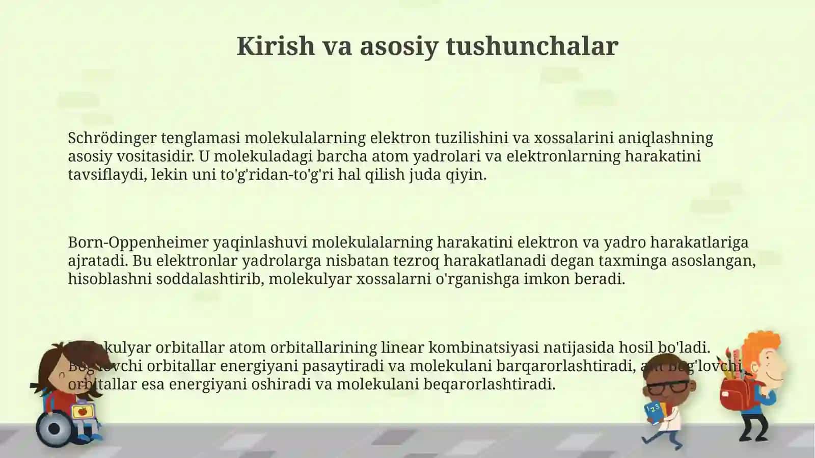 Atom molekulasi uchun shredinger tenglamasi 3