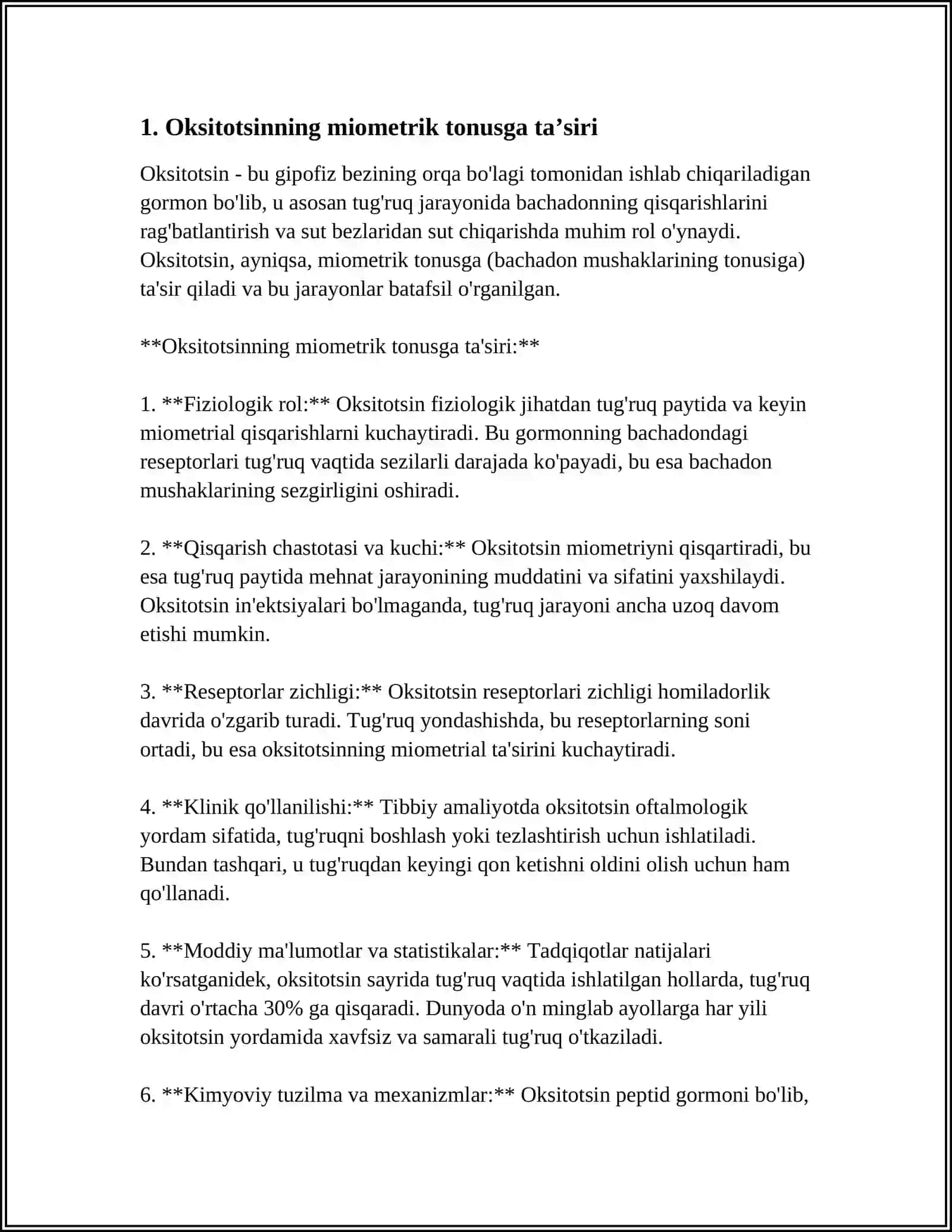 MIOMETRIK TONUSIGA VA QISQARUVCHANLIGIGA TA'SIR QILADIGAN VOSITALAR 3