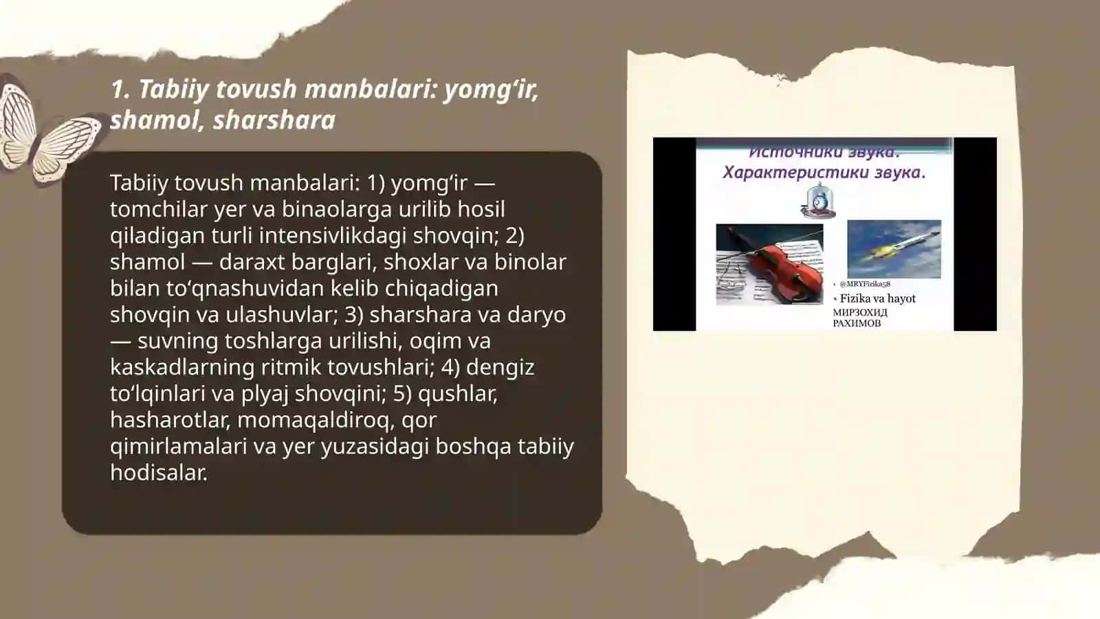 Tovush laboratoriyasi:Atrofimizdagi tovushlar qanday hosil boʻlishini oʻrganish 3