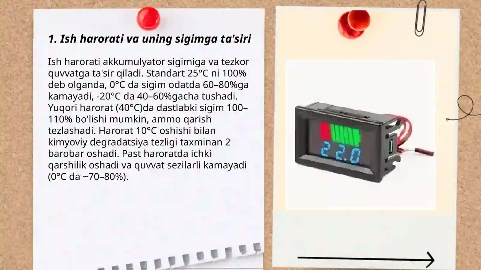 Akkulumulyatorlaning sigim va quvvat korsatgichlariga tasir qiluvchi omillar 3