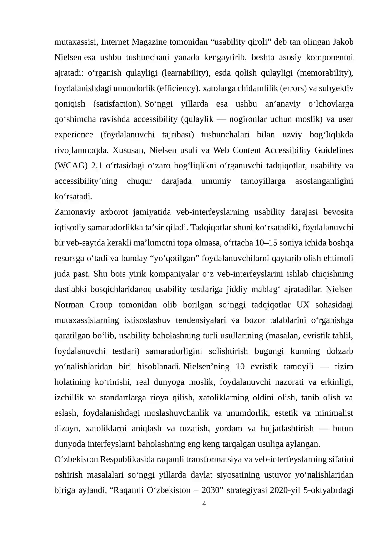 Web interfeysda usability 3