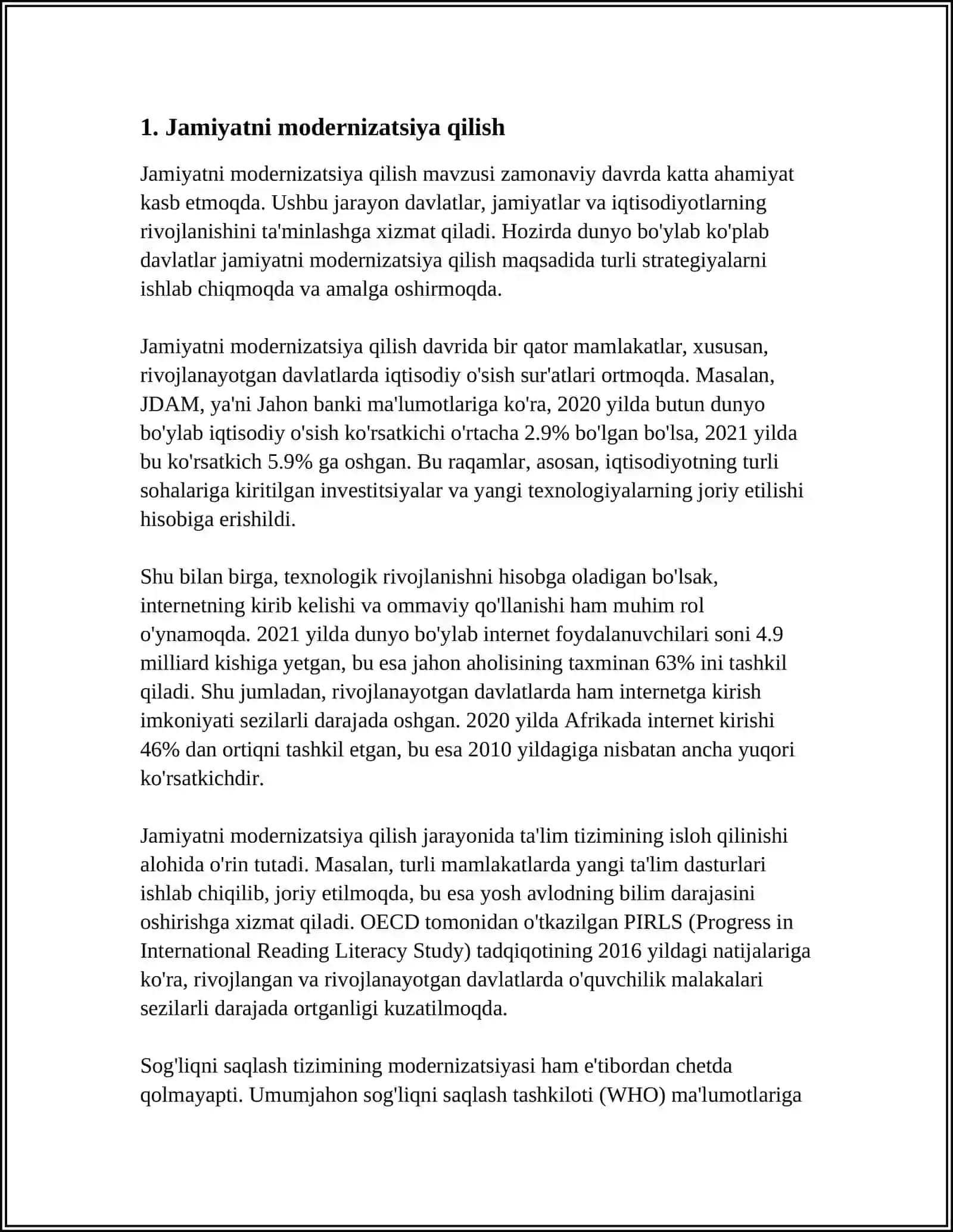 O‘ZBEKISTON RESPUBLIKASI PREZIDENTI SH.M.MIRZIYOYEVNING 2018-YIL 18-DEKABRDAGI OLIY MAJLISGA MUROJAATNOMASI 3