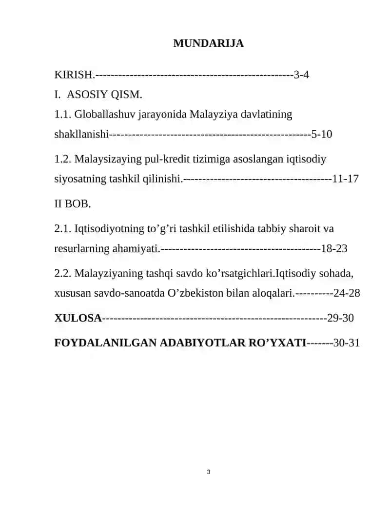 Malayzaning zamonaviy iqtisodiy rivojlanishi 3